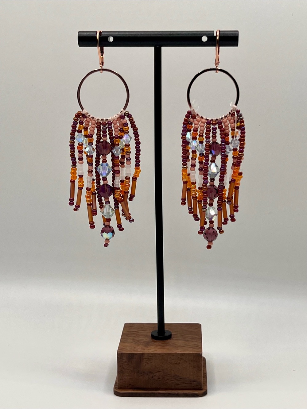 Boho Hoop Fringe Earrings